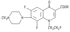 氟罗沙星结构式